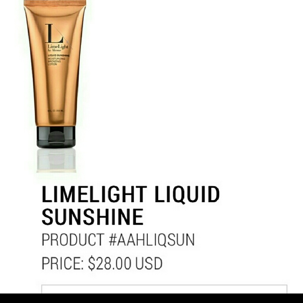 Limelight liquid sunshine bronzer lotion